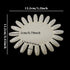 Honbay 12PCS Plastic Nail Swatches Wheels, 20 Tips for Nail Art Color Polish Display