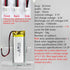 DC 3.7V 1100mAh 102050 rechargeable lithium polymer battery, suitable for DIY 3.7-5V electronic products with built-in 2-wire battery replacement and LED lights