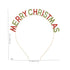 Merry Christmas Rhinestone Headbands, Xmas Crystal Hair Hoops Christmas Party Headdress Hair Accessory for Women Girls
