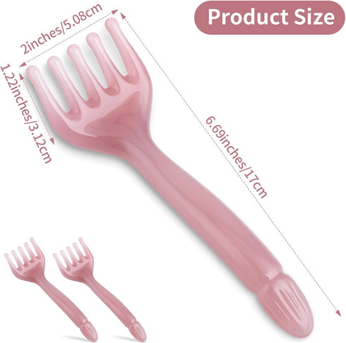 WY LIGHTING LEVEL 2Pcs Head Massager Manual Hair Scalp Massager Gua Sha Five Claw Massage Tool Comb Portable Handheld