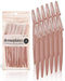 Kitsch 12 pc Dermaplaning Tool - Face Razors & Eyebrow Trimmer for Women and Men, Facial Hair Removal (Terracotta)