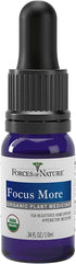 Forces of Nature Focus Supplement, Focus More Homeopathic Medicine, 0.34 Fl Oz, Nootropics Brain Support Supplement, Helps Memory, Attention, Concentration & Mental Clarity