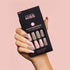 KISS Masterpiece Luxe Manicure, Premium Acrylic Fake Nails with Pink Gel Nail Glue, Mini Nail File