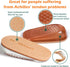 Height Increase Insoles for Men and Women, Wool Felt Gel Heel Cushion Inserts for Pain Relief, Small, Apricot