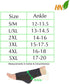 HealthyNees 15-20 mmHg (2 4X-Large) Closed Toe Compression Foot Circulation Wide Ankle Sleeve Pairs Black