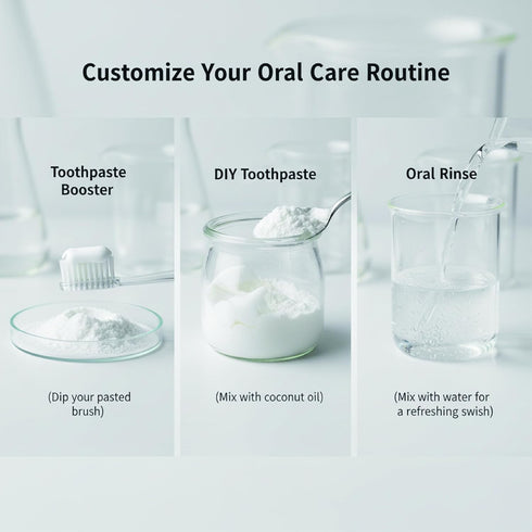 XingXoom 100% (30g) Lab Microcrystalline Hydroxyapatite Powder (Non-Nano) Natural Tooth Powder for Gentle Enamel Care