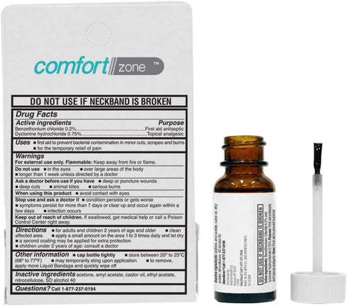 "Liquid Bandage for Skin - Topical Analgesic and Antiseptic, Protective Barrier for Small Cuts and Wounds, 1 Ounce"