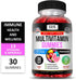 Kaya Naturals Adult Multi Vitamin Gummy, Strawberry Flavor, Biotin, Vitamins A, C, E, Zinc, B-12, 60 Gummies