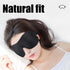 Eye Masks for Sleep, 2pcs Sleep Mask with 3D Contoured Design, Eye Mask for Pressure-Free Comfort (1BLACK)