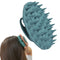 INNERNEED Scalp Massager Shampoo Brush - Wet & Dry Manual Scalp Care Head Scrubber for Hair Growth, Dark Green