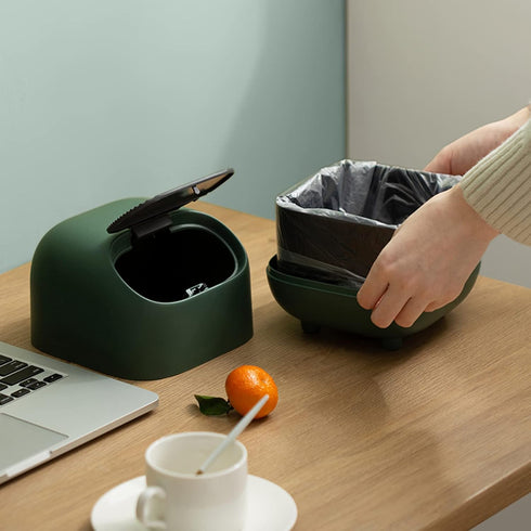 10 Rolls/200 Count Desktop Small Garbage Bag Mini Trash Can Bag, Gray for Office, Bedroom, Desktop