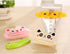 LNYMZD 6Pcs Color Random Frog Tube Squeezers Toothpaste Dispenser Toothpaste Rolling Holder Animal Bear Frog Panda Pig