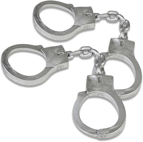 ArtCreativity 2 Pack Stretchy Toy Handcuffs for Kids, 10.5 Inch Elastic Fake Handcuffs, Party Favor