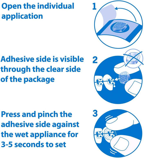 Orthodontic Wax Alternative, Clear Moisture Activated Braces Wax for Pain Relief, 72 Count