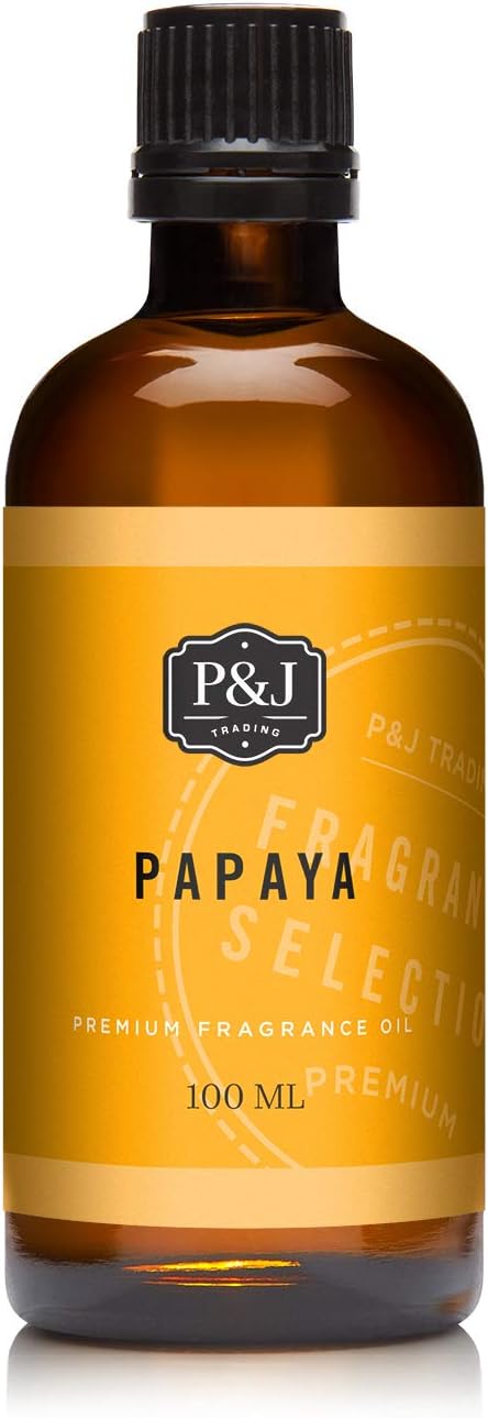 Papaya Scented Oil 100ml - Fragrance Oil for Candle Making, Soap Making, Diffuser Oil - P&J Trading