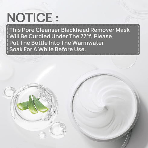 LANBENA Blackhead Mask with 60 pcs Strips, Peel Off Mask for Pore Cleanser and Purifying Face Mask