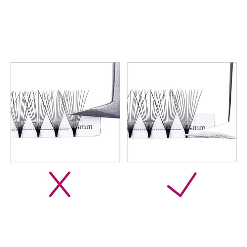 Volume Lash Extensions D Curl 12D Premade Fans 0.07 Mixed Tray Eyelashes Extension Individual Lashes (12D-0.07-D,