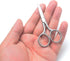 Professional Grooming Scissors for Facial Hair Removal, Stainless Steel Fine Straight Tip Scissors for Men