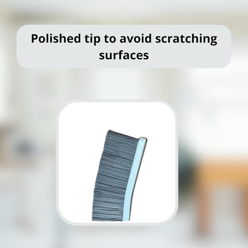 Hard Bristle Crevice Cleaning Brush ¦ Shower, Grout, Kitchen, Bathroom, Toilet Brush