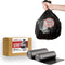 300 Count Black 4-6 Gallon Trash Bags, Multi-purpose Bin Liners for Bathroom, Office, Industrial, Commercial