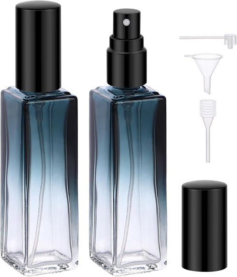 Segbeauty 20ML Travel Perfume Atomizer, 2pcs Portable Refillable Glass Spray Bottles for Toiletries