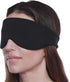 Happyluxe Escape Sleep Mask - Buttery Soft Airplane Eye Mask for Sleeping, Machine Washable - Jet Black