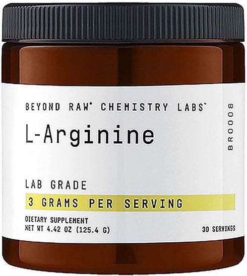 BEYOND RAW Chemistry Labs L-Arginine Powder, 30 Servings, Fuels Exercise and Supports Recovery