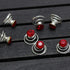 Vpang 20 Pcs Spiral Hair Pins - Shiny Rhinestone Crystal Metal Twist Hairpins Hair Accessories (Red)