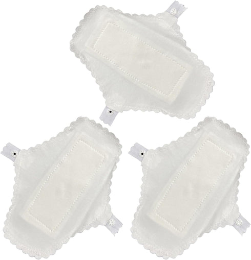 STAHAD Reusable Fabric Menstrual Pads 3pcs Set Breathable Cotton Period Pads with Waterproof