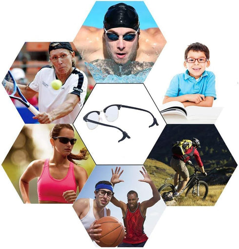 24 Pairs Eyeglass Retainer, Multicolor Silicone Anti-Slip Grips, Eyeglass Holder for Sports Running