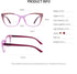 OCCI CHIARI Oversized Reading Glasses 2.0, Stylish Readers for Women, Pink, 2.00
