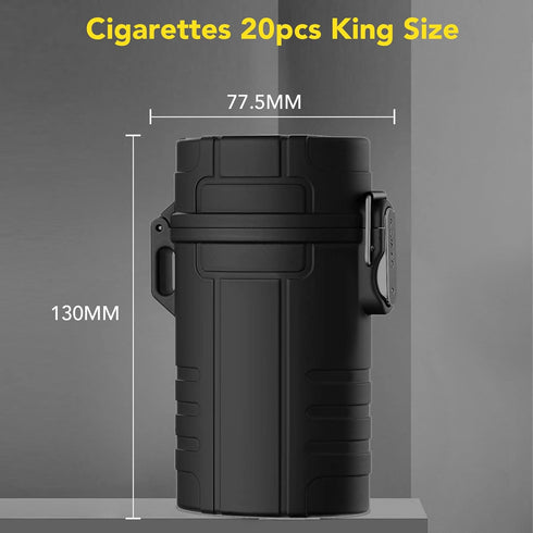 Module Box, Joint Holder Case Smell Proof, Waterproof Airtight Container, Waterproof Cigarette Case for 100mm King Size Multipurpose Pocket Box Container for Outdoor