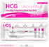 AccuMed 25-Count Pregnancy Test Strips, Individually Wrapped Early Home Detection HCG Test Kit, Clear