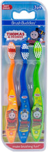 Brush Buddies Thomas & Friends Toothbrush for Kids, Soft Bristle Toddler Toothbrushes, 3PK