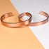 Feraco Copper Magnetic Bracelet for Men and Women, 99.99% Pure Copper Cuff Bangle with Neodymium Magnets