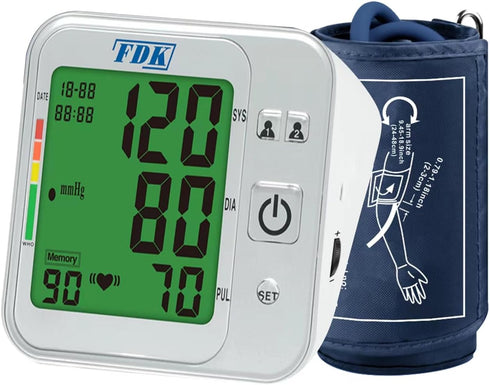 Blood Pressure Monitors for Home Use, Talking Upper Arm Monitor with Large Digits Display & Extra Large Cuff