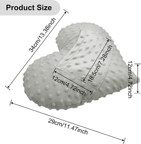 YOIHS Heart Shape Pillow for Surgery with Pocket, Comfort Cushion Recovery Gifts for Women Men Patients Heart Shaped