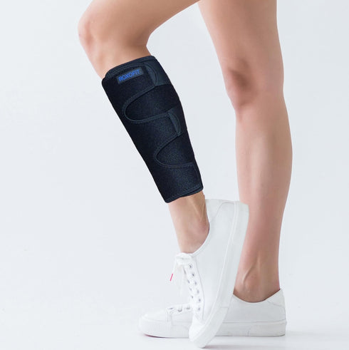 ROXOFIT Torn Calf Muscle Brace - Adjustable Neoprene Support Compression Sleeve for Calf Tear and Shin Splint Pain
