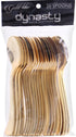 Dynasty Collection, Gold Plastic Spoons- Count Of 20 - Stunning Design, Perfect for Weddings, Birthdays, Themed Events, Special Occasions, & More