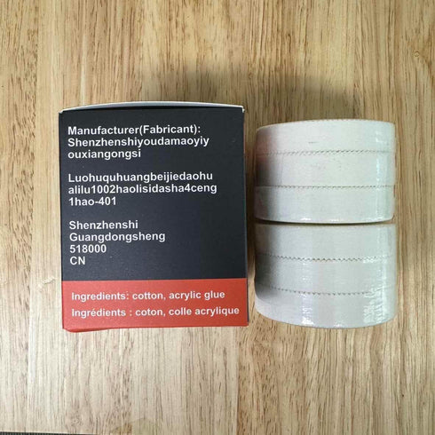 White Athletic Tape (6 Pack 0.5" 10 Yards) - Finger Tape - Medical Tape - Foot Tape - No Sticky Residue, Easy to Tear