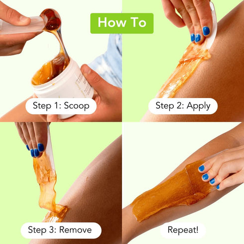 Sugar Me Smooth Body Sugar Wax – Gentle Hair Removal System, No Strips, No Heat, All-Natural Solution