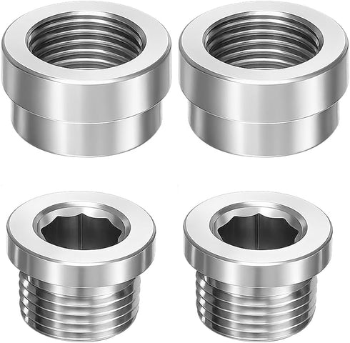 Ywdiml 4PCS M181.5 Car Stepped Mounting Bung and Plug, 304 Stainless Steel Vehicle