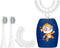 Rumengling Kids Toothbrush Electric, U Shaped Ultrasonic Automatic Toothbrush with 4 Brush Heads,