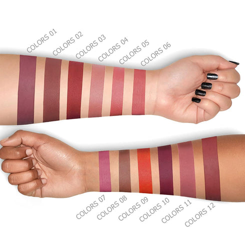 Matte Liquid Lipstick Set, Waterproof, Long Lasting, Non-Stick Cup, Velvety Liquid Lipstick, Kiss-proof, Durable Nude