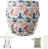 Unisex Reusable Adult Waterproof Cloth Diapers with Diaper Inserts,Adjustable Incontinence Pocket Diaper