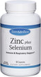 EuroMedica Zinc Plus Selenium, 60 Capsules for Immune & Respiratory Support, Non-GMO, Vegan