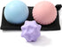 HODEMI Massage Ball Set, 3 Pack Lacrosse Ball, Textured Massage Ball &