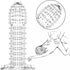 MENABLE Penis Sleeve Cock Sleeve Adult Sex Toys for Men, Transparent Penis Extender Girth Extension Enhancer