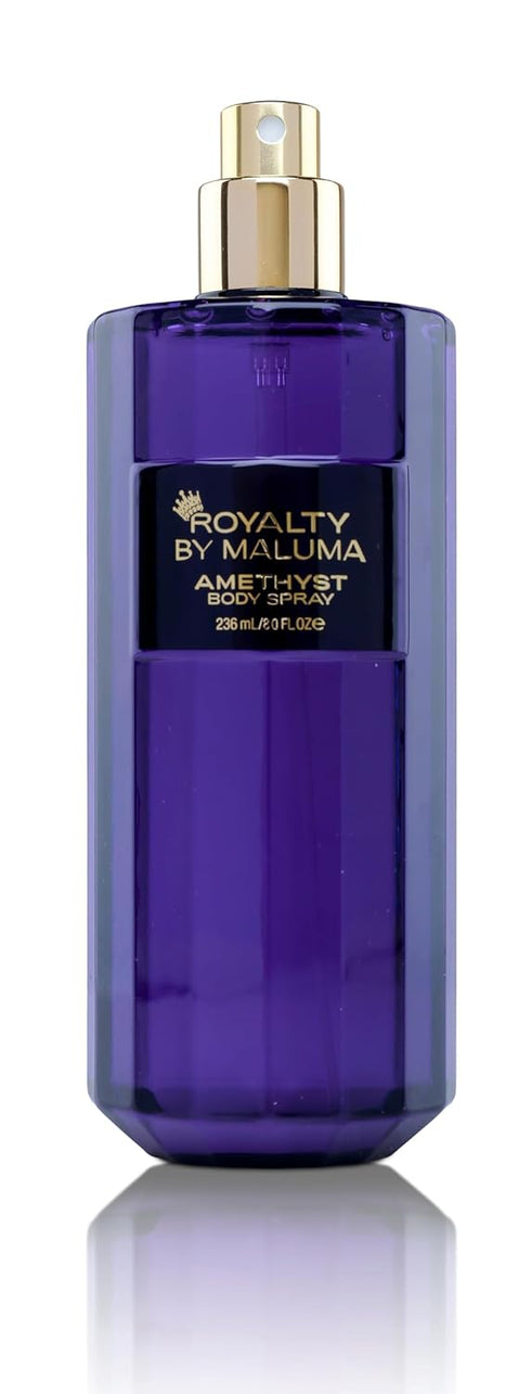 Amethyst Body Spray - 8 oz Luxurious Fruity Floral Scent for Women - Top Notes of Tangerine, Pink Orchids