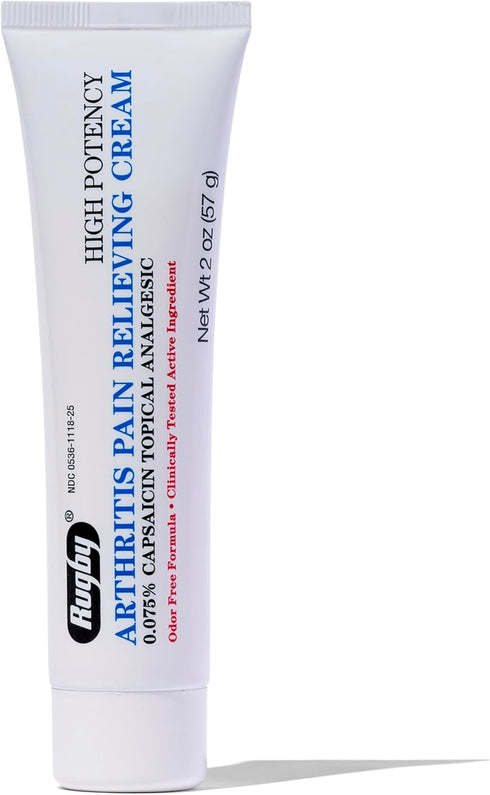 Rugby High Potency Capsaicin Cream - 2 Oz Pain Relief Cream for Arthritis